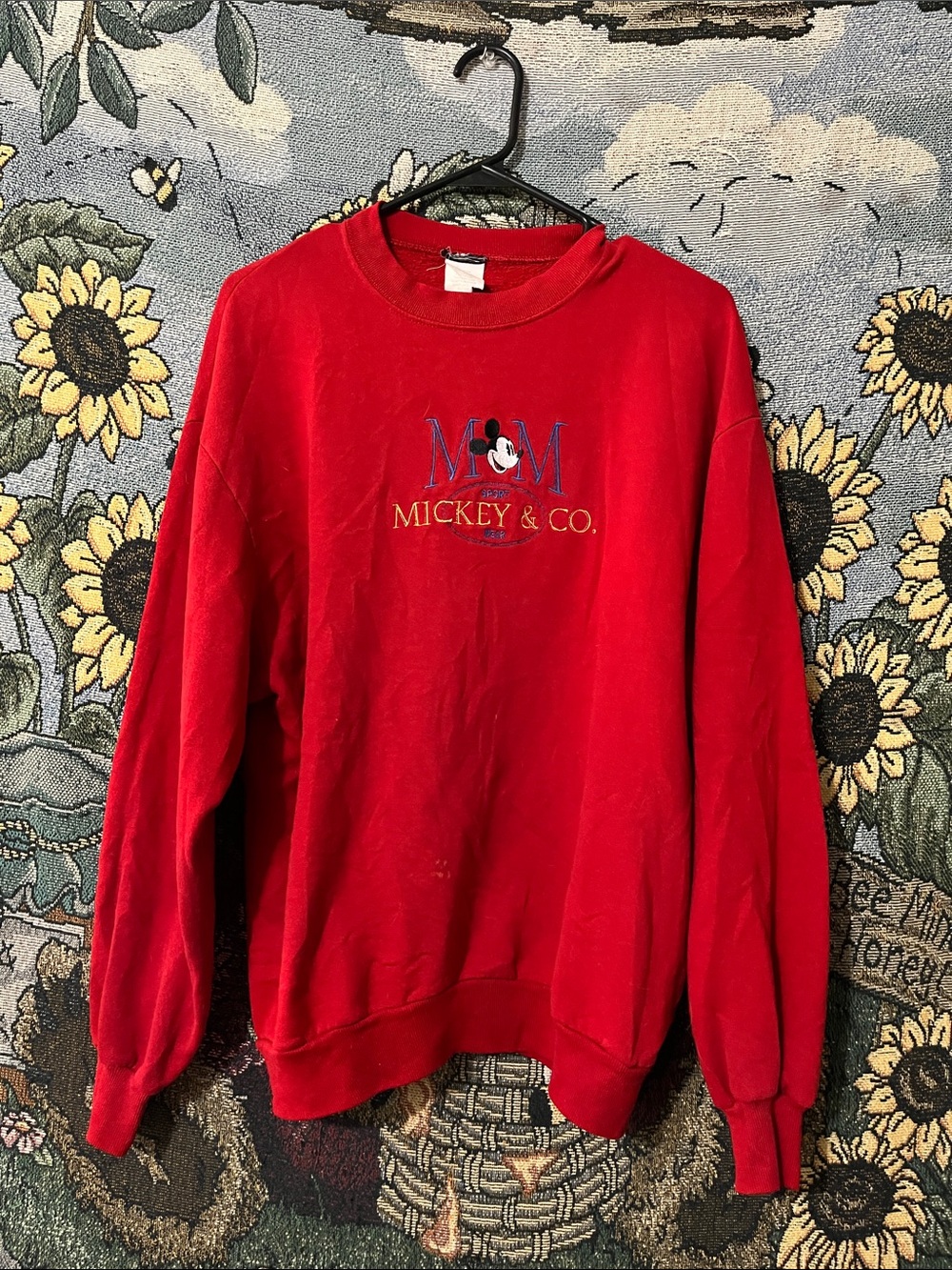 Women's Red Crewneck Sweatshirt